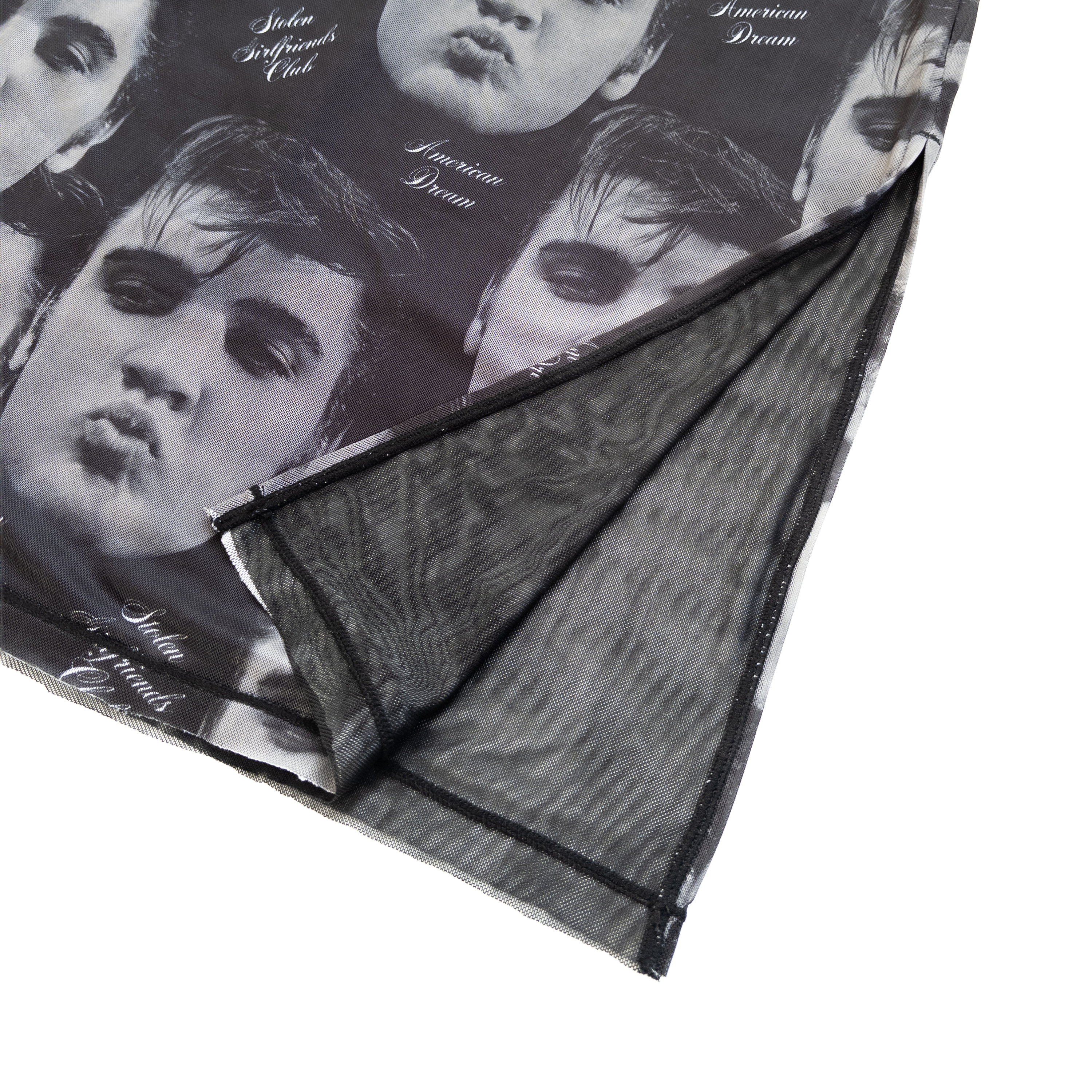 Stolen Girlfriends Club Elvis Presley Memphis Mesh Midi Skirt | Black
