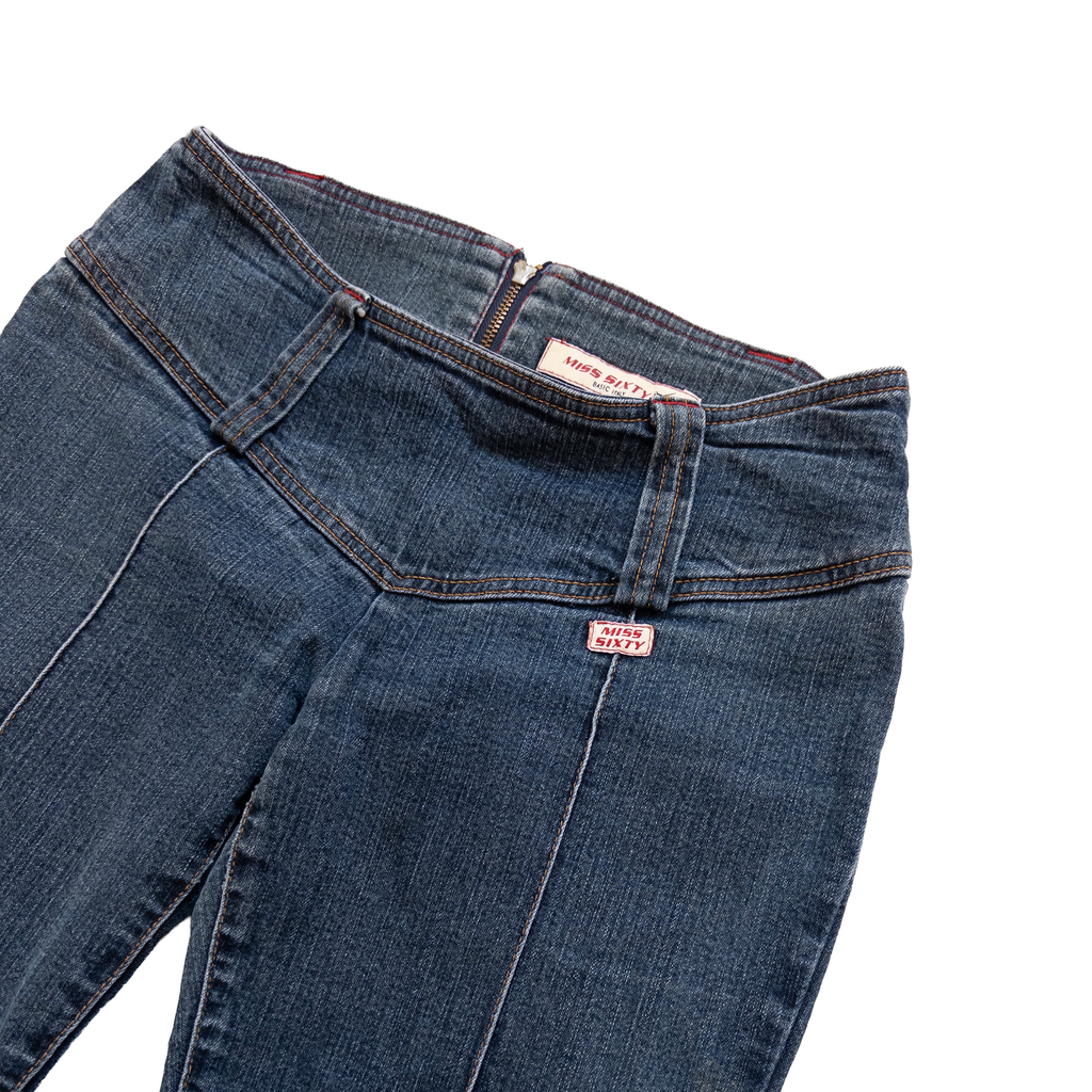 Miss Sixty Low-rise Flared Jeans | Dark Wash