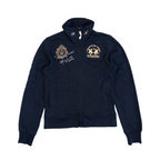 La Martina High Neck Zip Up Jumper | S | Navy