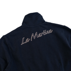La Martina High Neck Zip Up Jumper | S | Navy