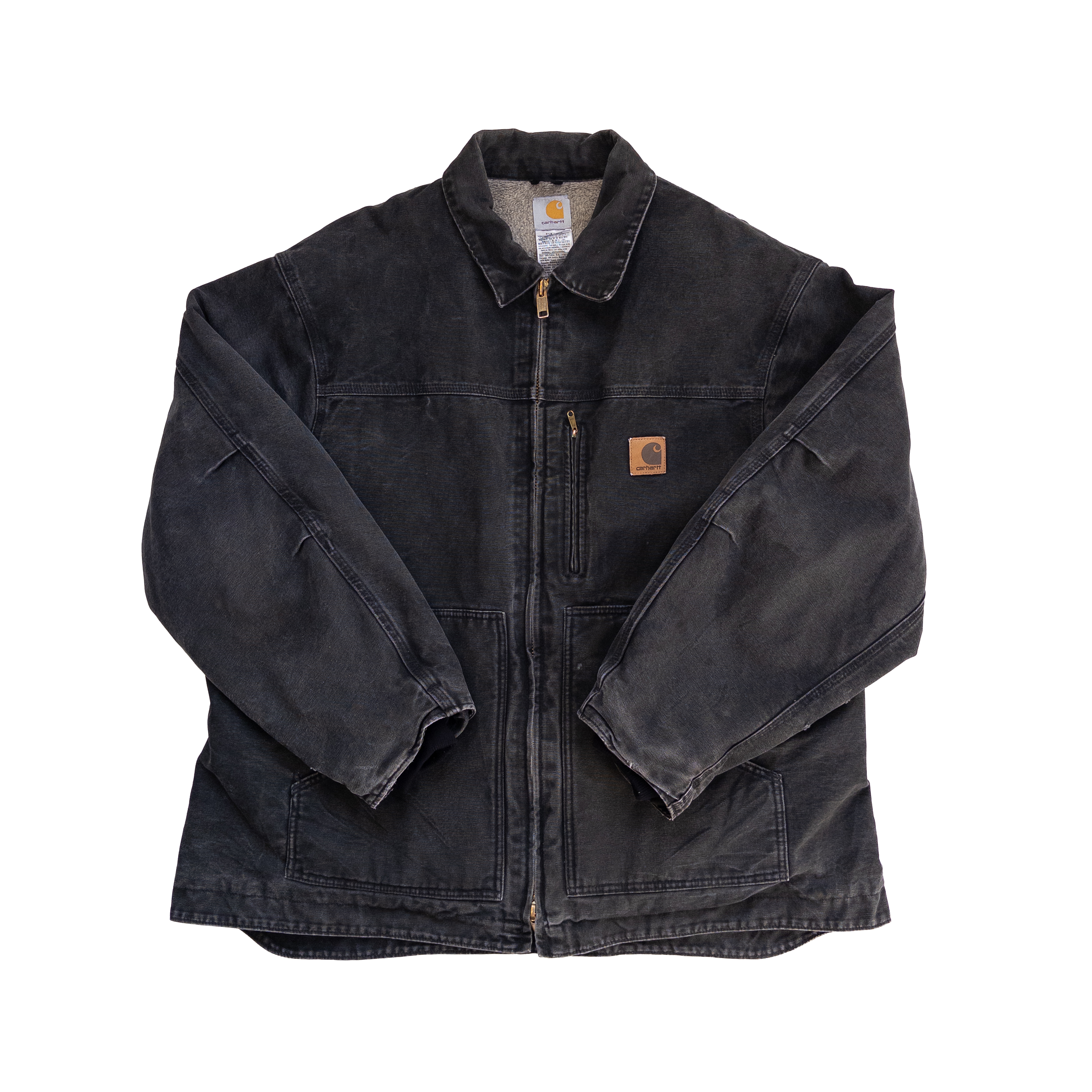 Carhartt Sherpa Lined Work Jacket | Washed black