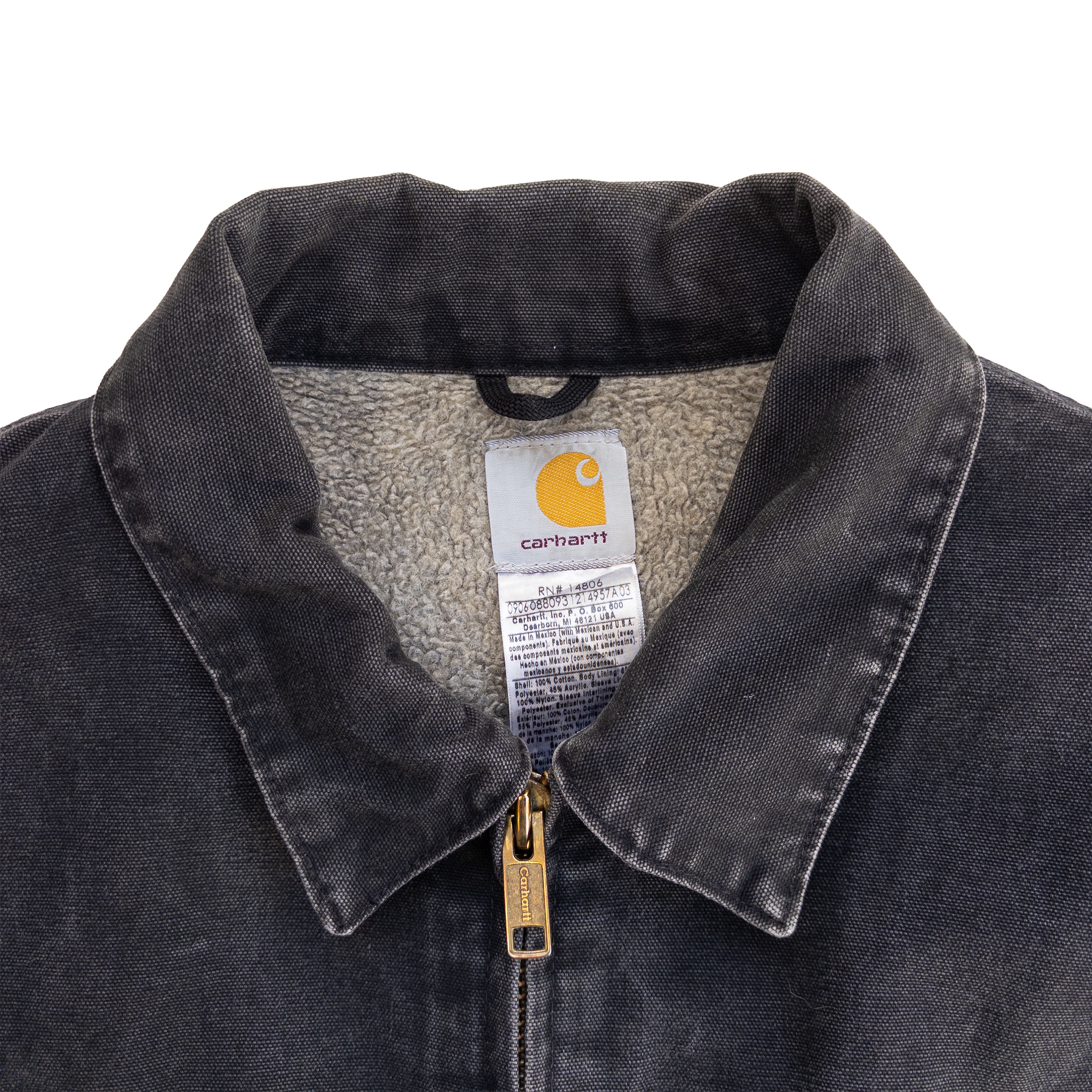 Carhartt Sherpa Lined Work Jacket | Washed black