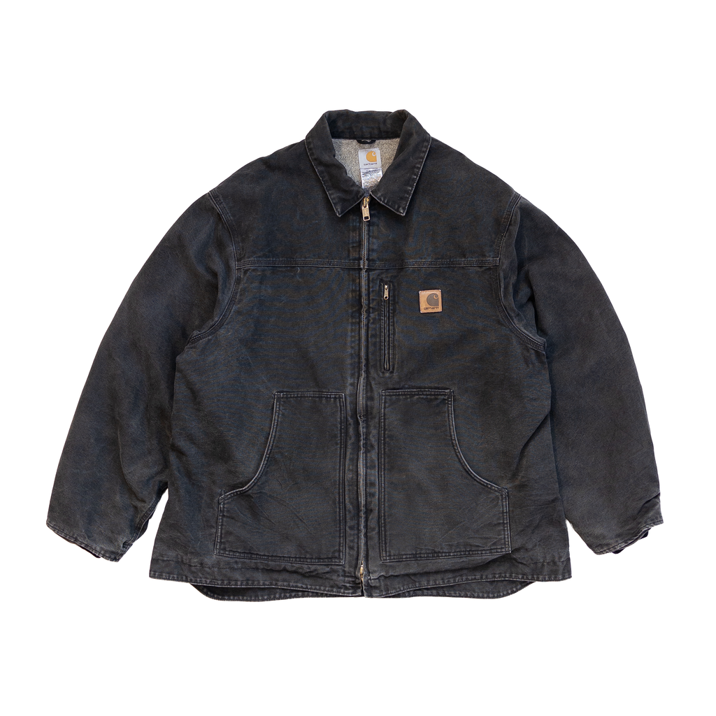 Carhartt Sherpa Lined Work Jacket | Washed black