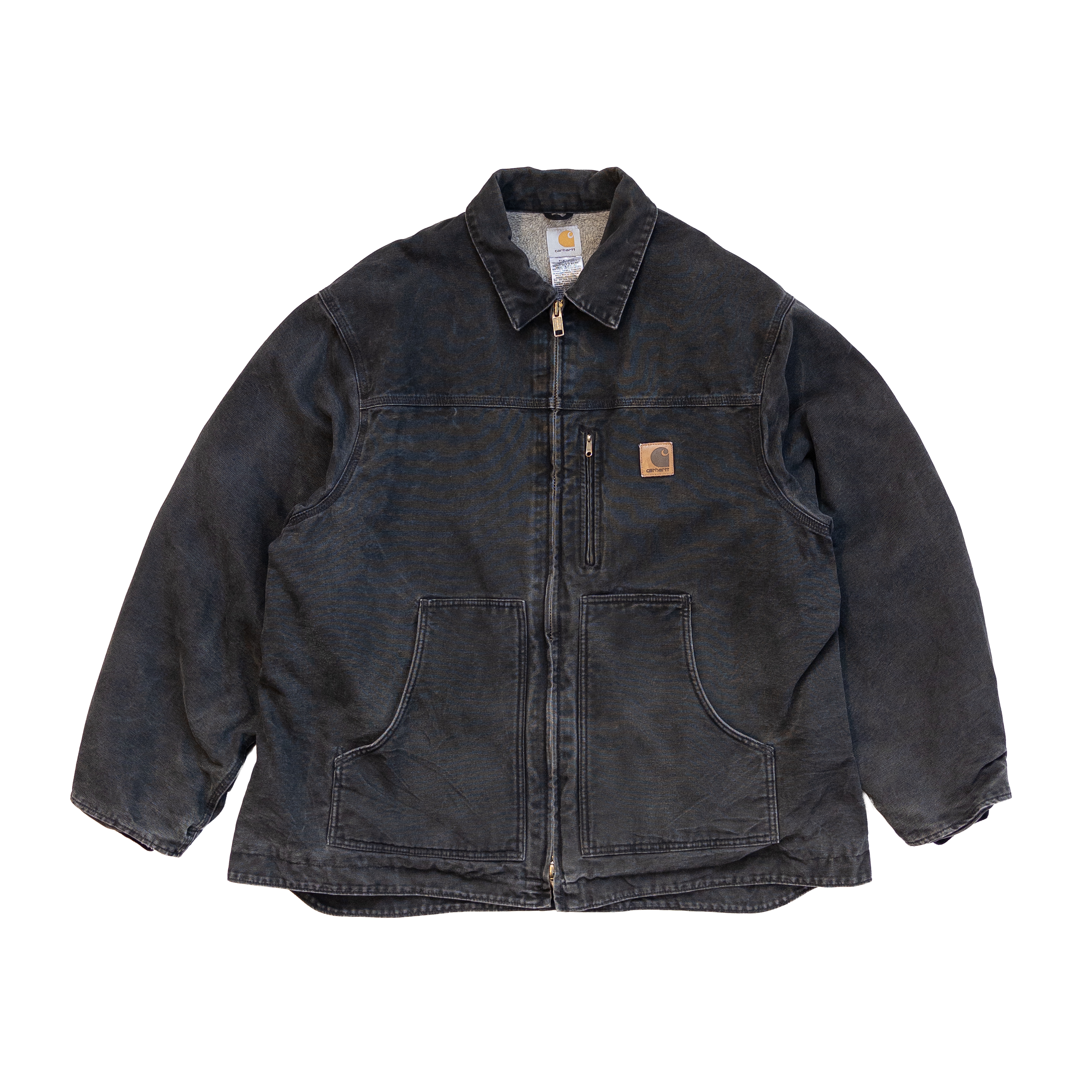 Carhartt Sherpa Lined Work Jacket | Washed black