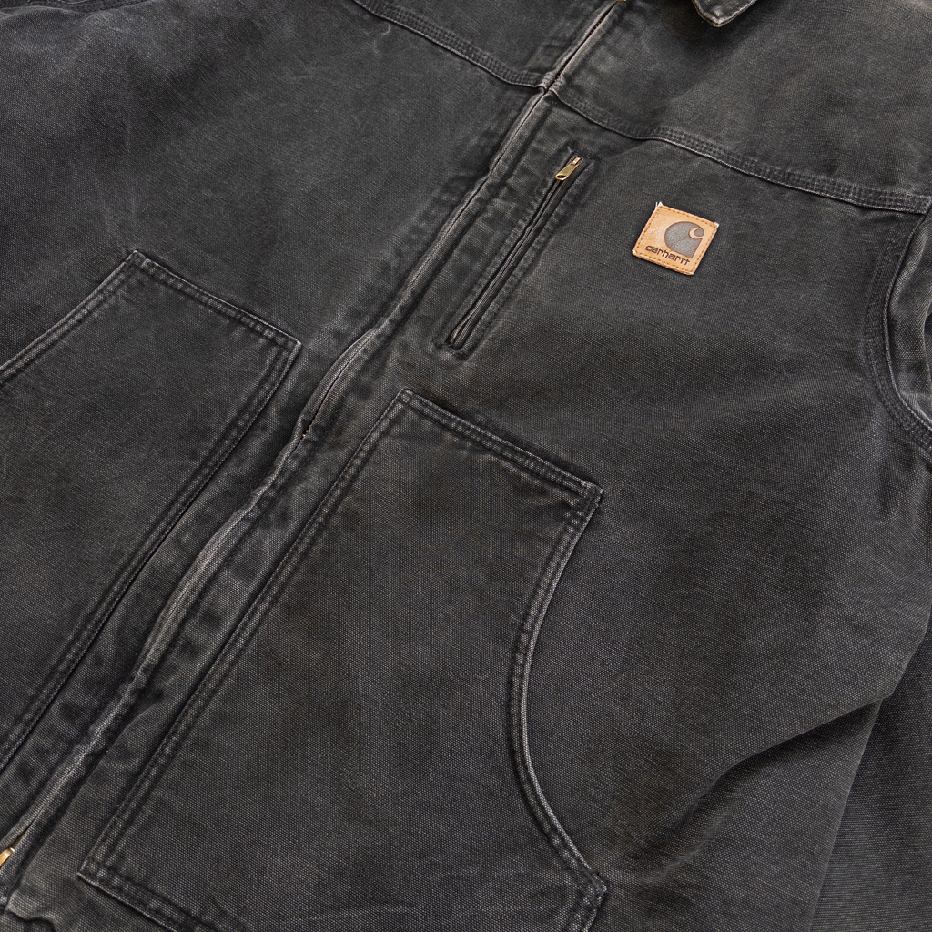 Carhartt Sherpa Lined Work Jacket | Washed black