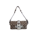 Coach Monogram Buckle Shoulder Bag | Beige