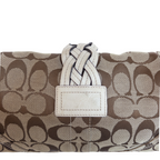 Coach Monogram Buckle Shoulder Bag | Beige