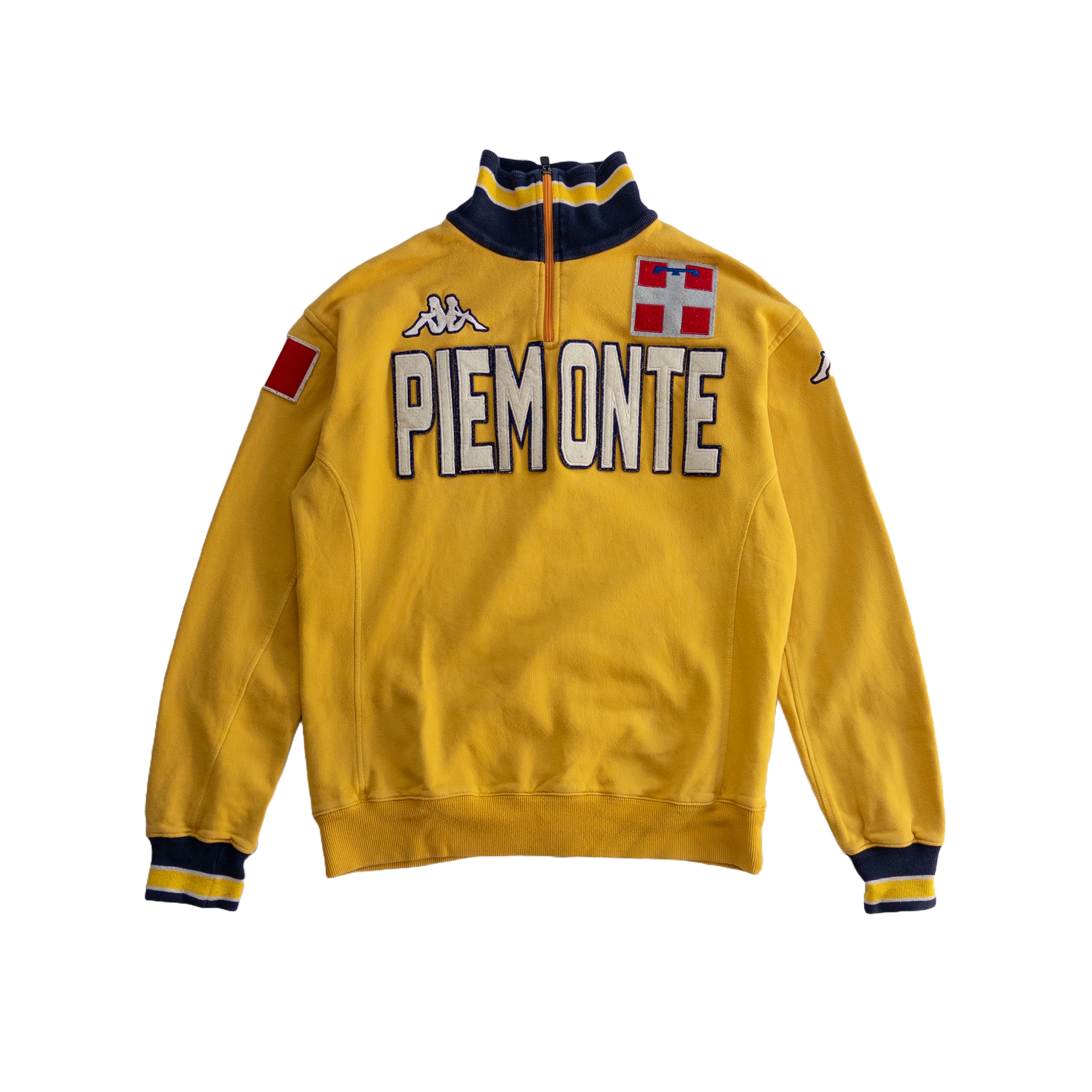 Kappa Piemonte Quarter Zip Jumper | Yellow