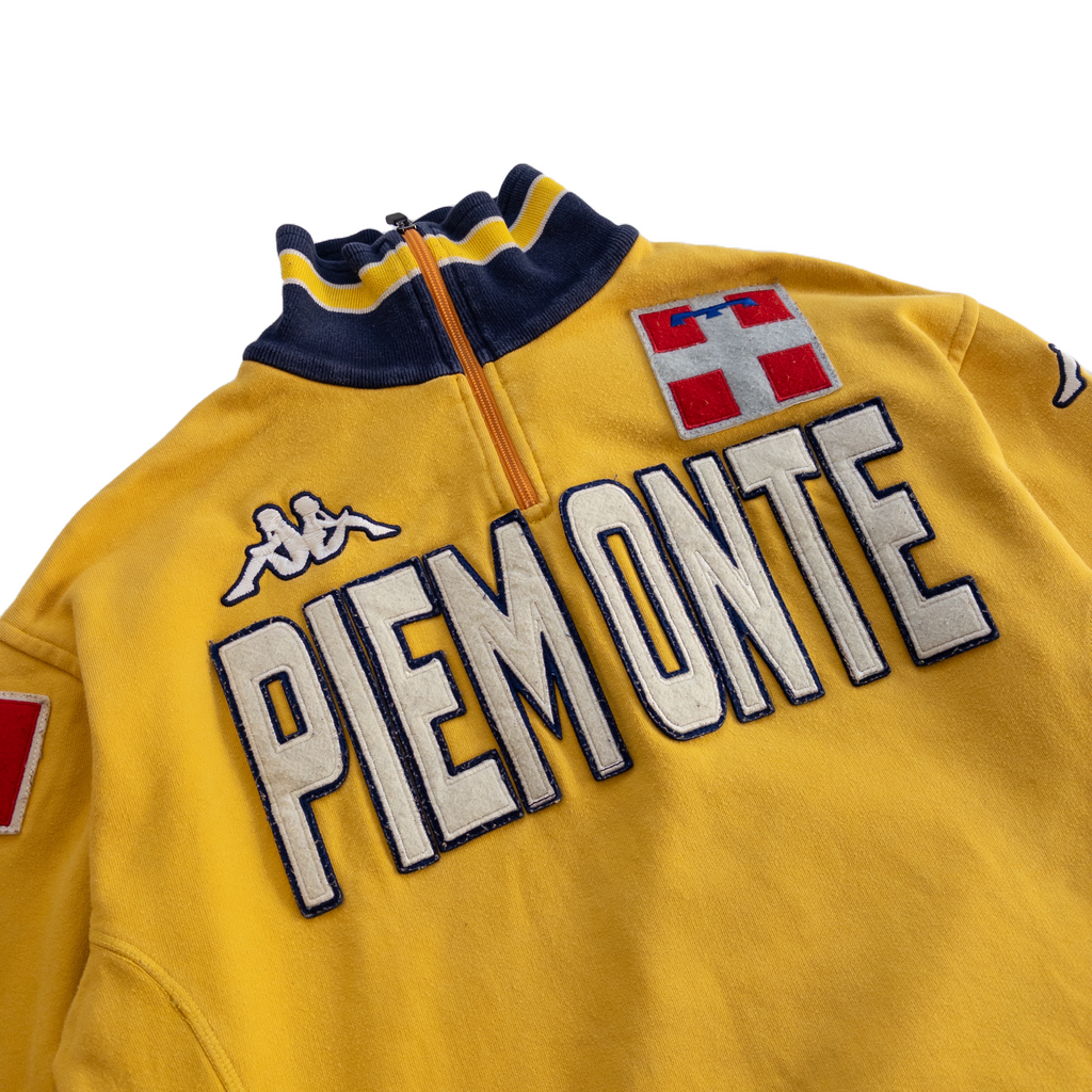 Kappa Piemonte Quarter Zip Jumper | Yellow