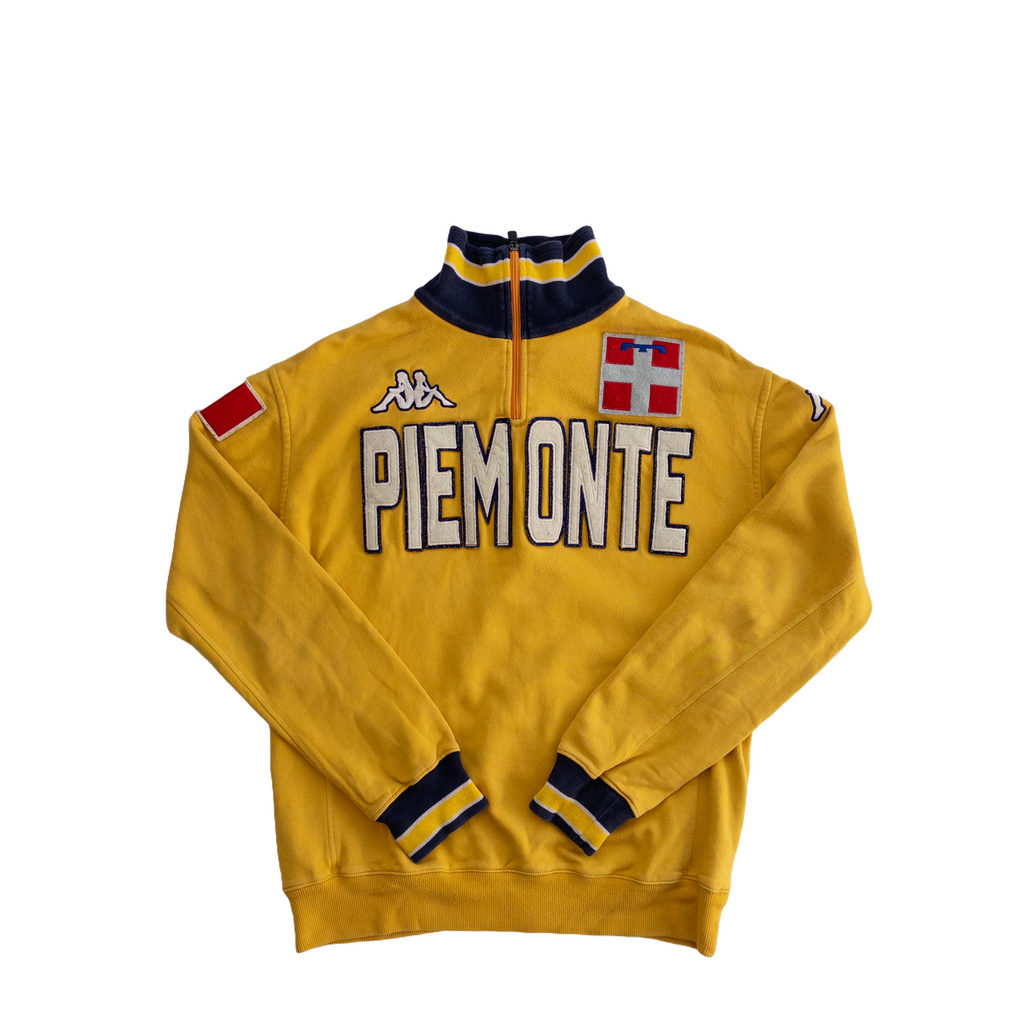 Kappa Piemonte Quarter Zip Jumper | Yellow