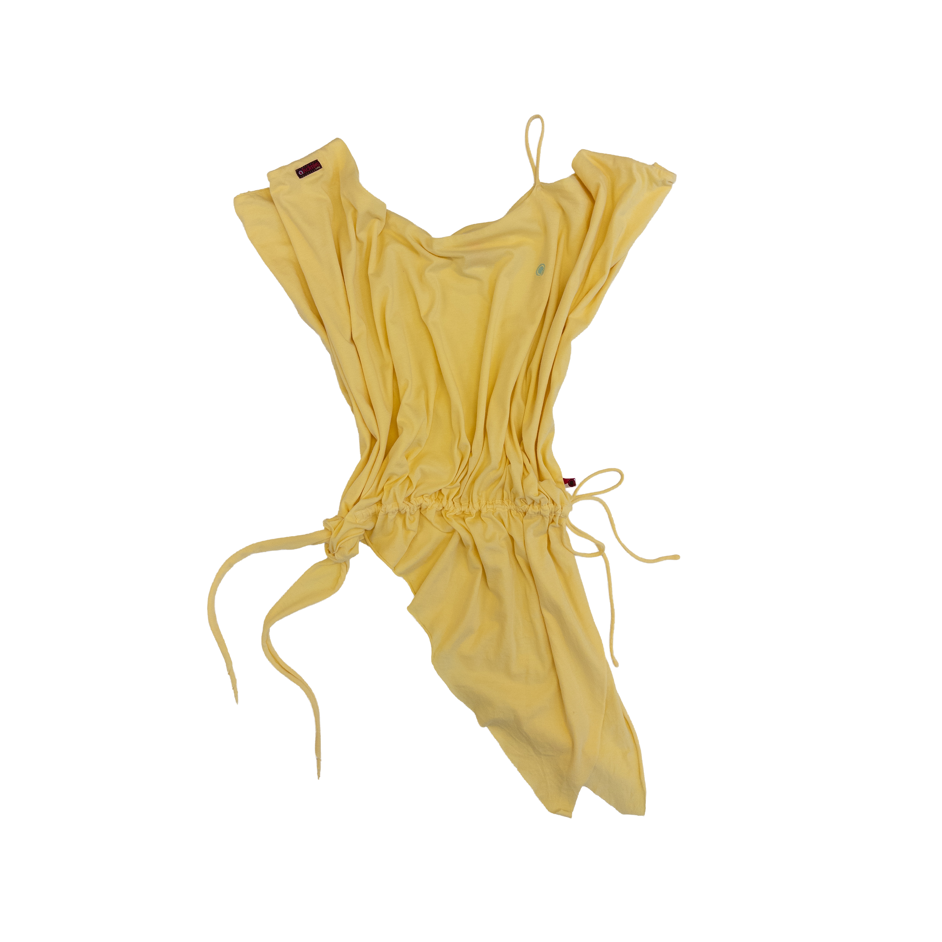 Waist Tied Up Asym T-Shirt | S-L | Yellow