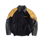 Automation Vintage Letterman Jacket | Men’s L | Black & Yellow