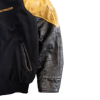 Automation Vintage Letterman Jacket | Men’s L | Black & Yellow