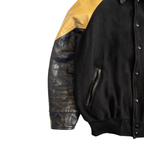 Automation Vintage Letterman Jacket | Men’s L | Black & Yellow
