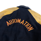 Automation Vintage Letterman Jacket | Men’s L | Black & Yellow