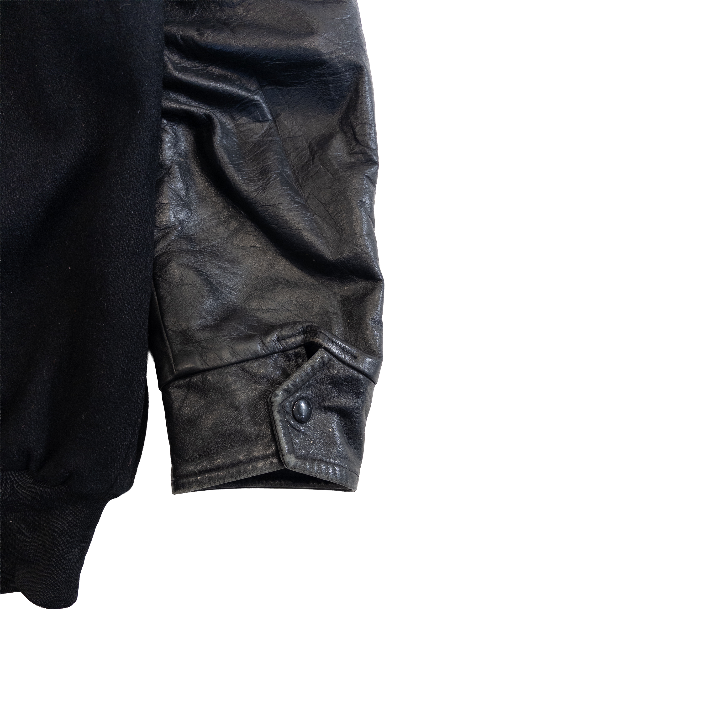 Automation Vintage Letterman Jacket | Men’s L | Black & Yellow