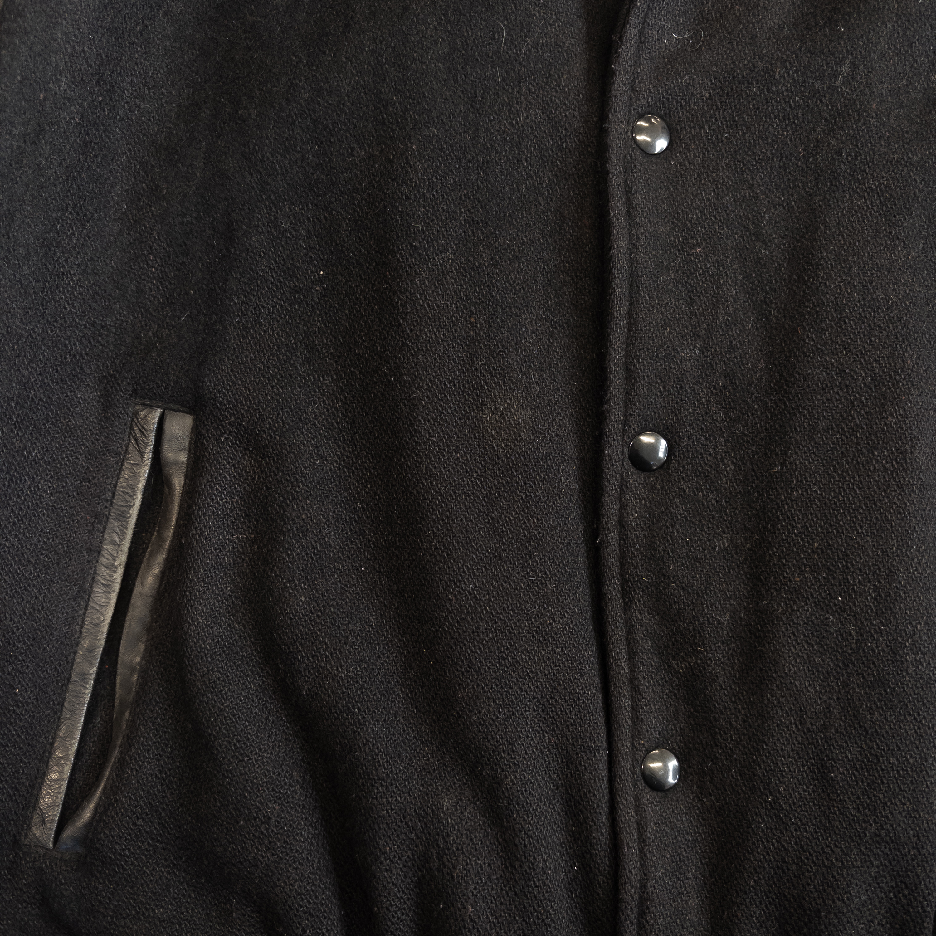 Automation Vintage Letterman Jacket | Men’s L | Black & Yellow