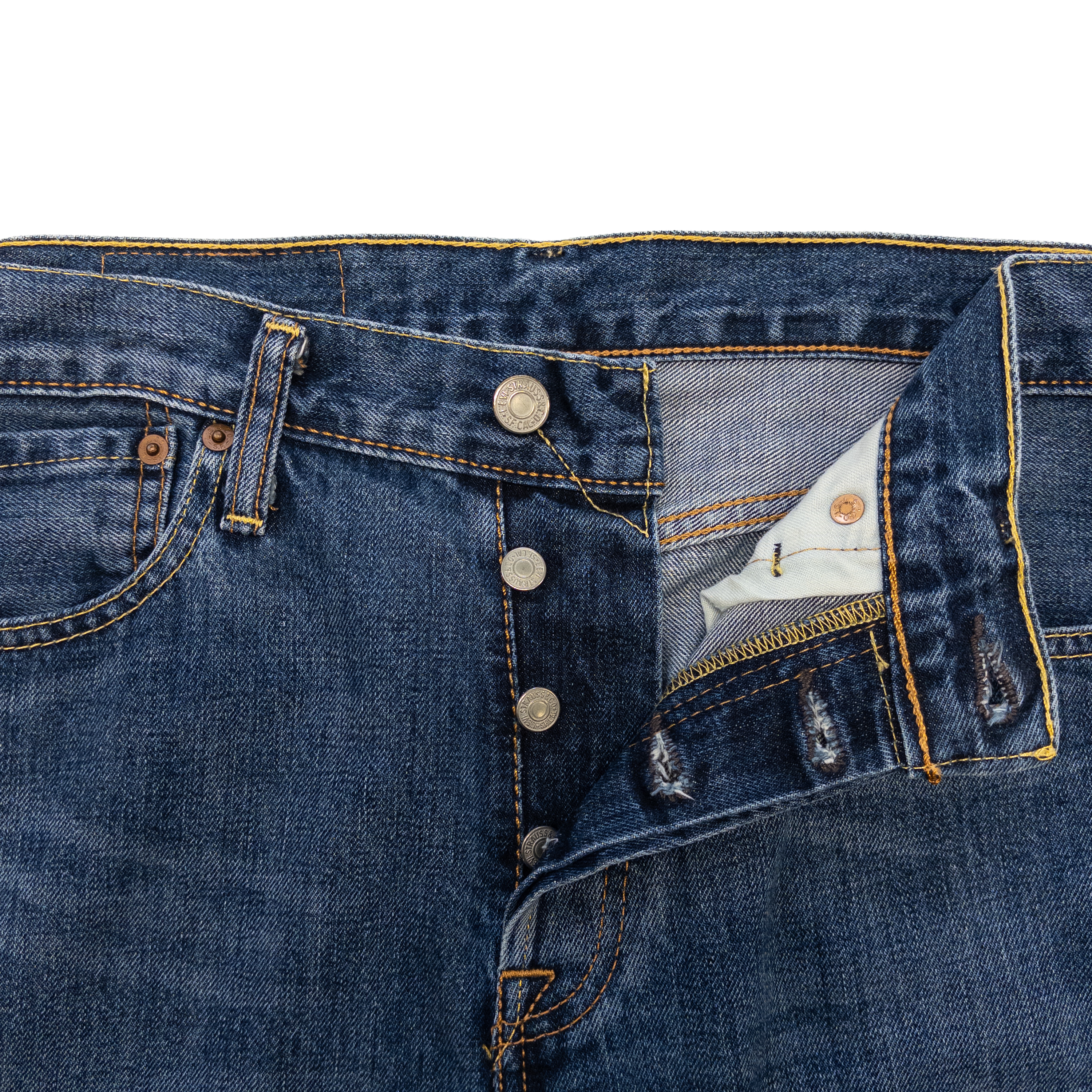 Levi's 501 Straight Fit Jeans | Mid Wash