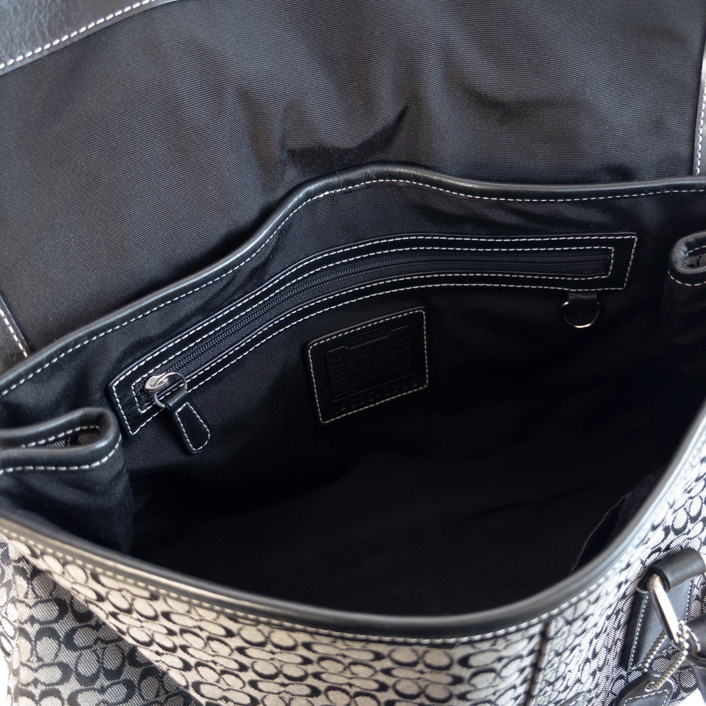 Coach Monogram Handbag | Black