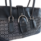 Coach Monogram Handbag | Black