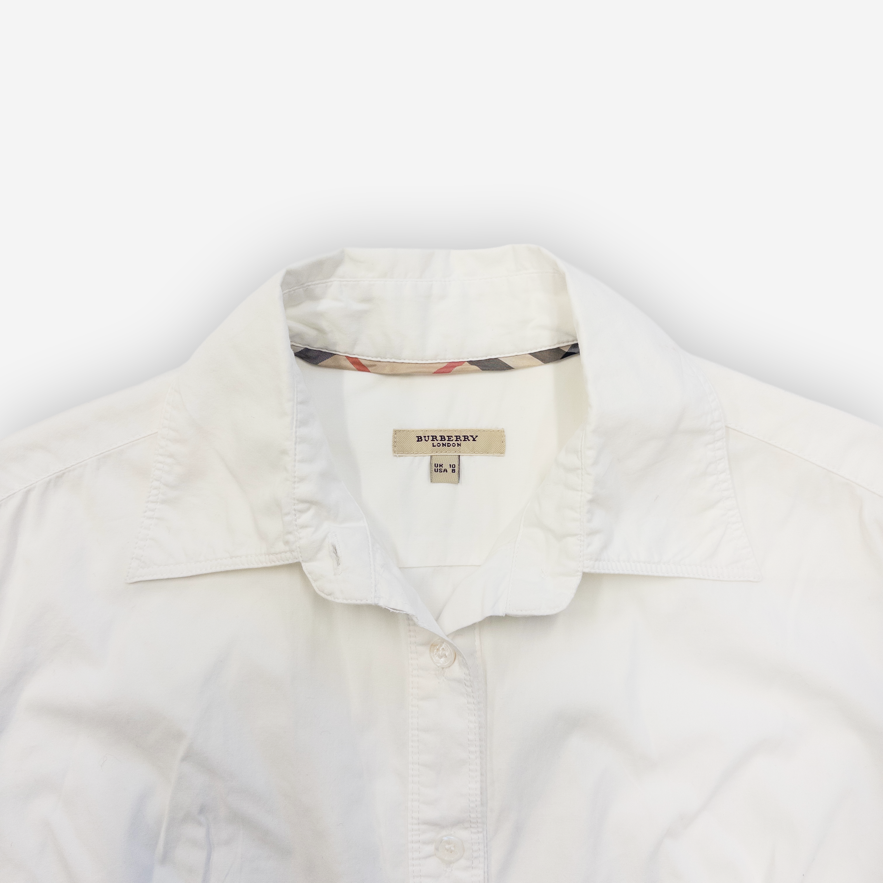 Burberry White Half Sleeve Shirt | White