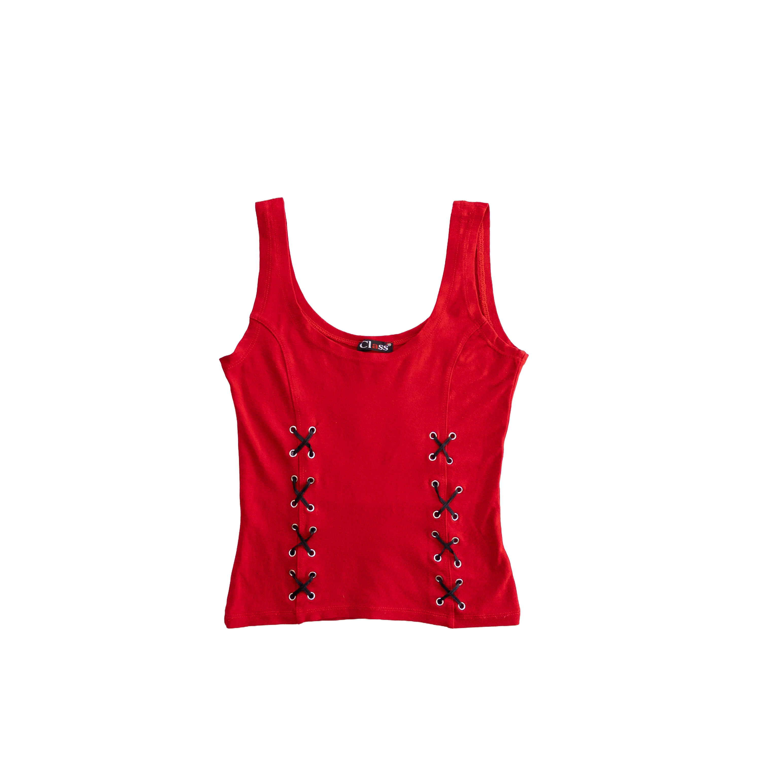 Class Lace Up Tank | Red