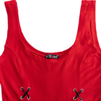 Class Lace Up Tank | Red