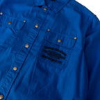 Harley Davidson Embroidered Long Sleeve Shirt | Blue