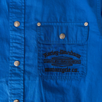 Harley Davidson Embroidered Long Sleeve Shirt | Blue