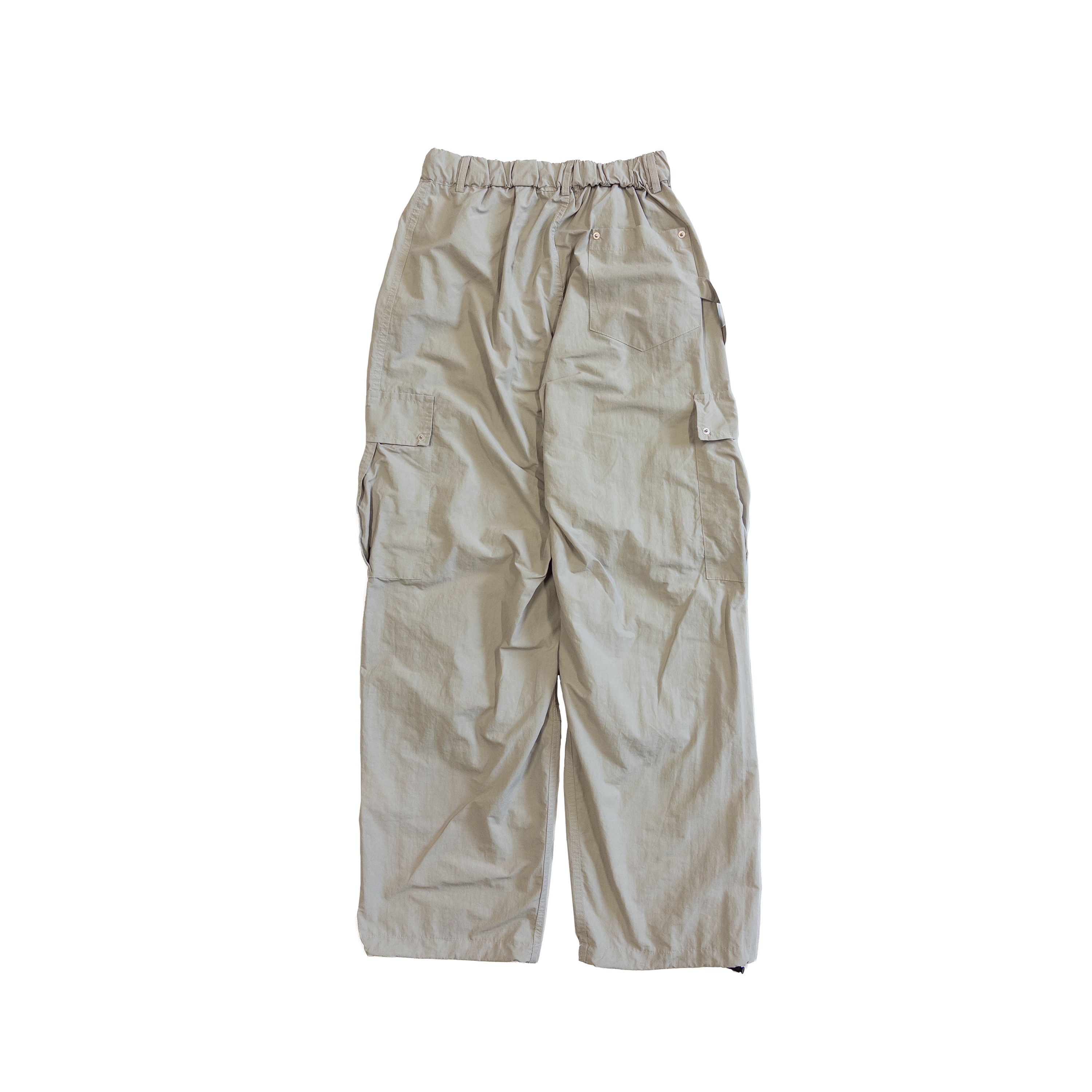 Pair Banding Waist Parachute Pants | M | Light Grey