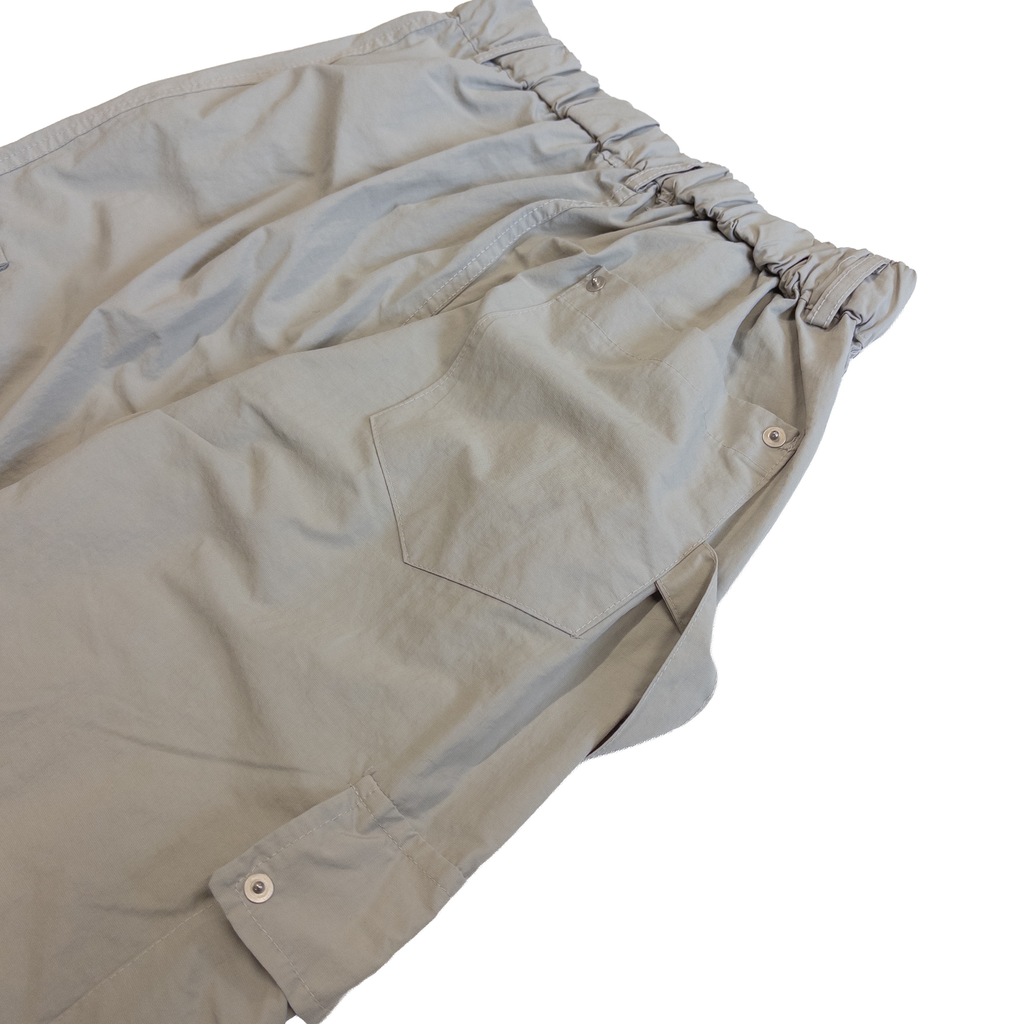 Pair Banding Waist Parachute Pants | M | Light Grey