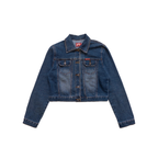 Embroidered Denim Jacket | Mid Wash