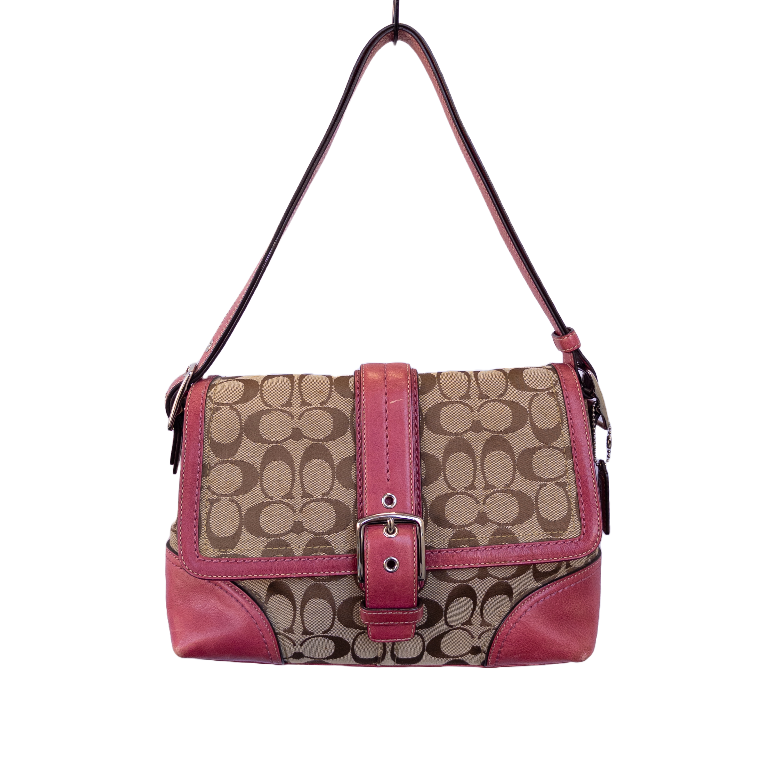 Coach Monogram Shoulder Bag | Pink
