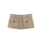 Diesel Low Rise Belted Skirt | 28 | Beige