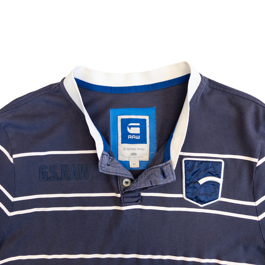 G-Star Raw Button T-Shirt | Men’s M | Navy