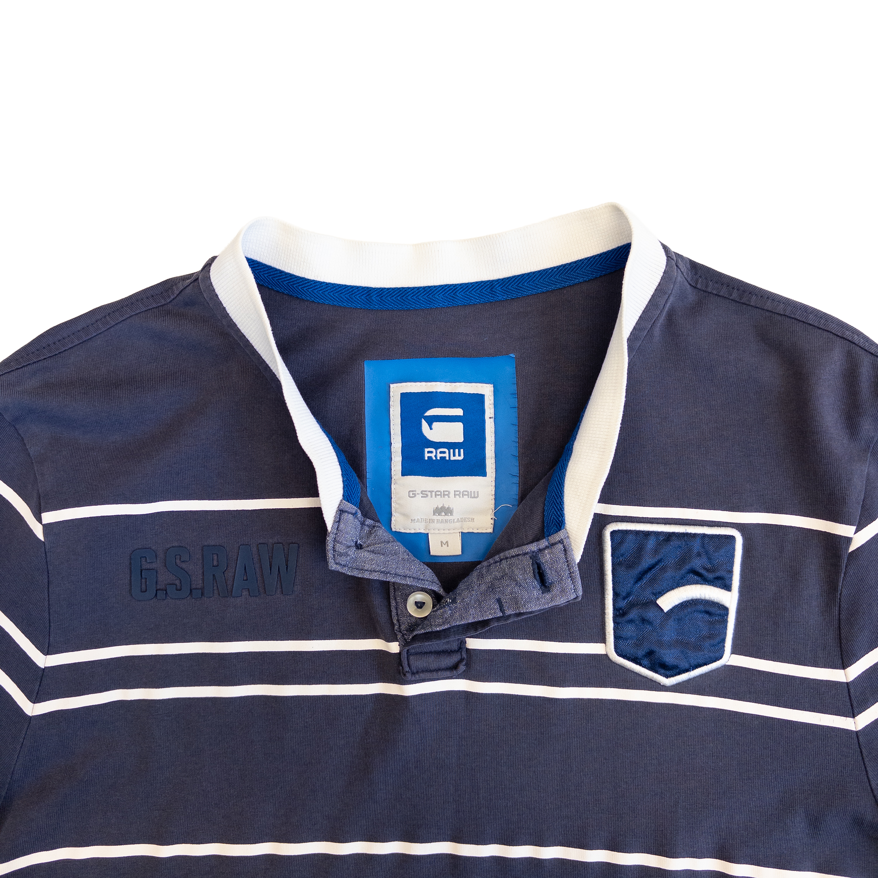 G-Star Raw Button T-Shirt | Men’s M | Navy