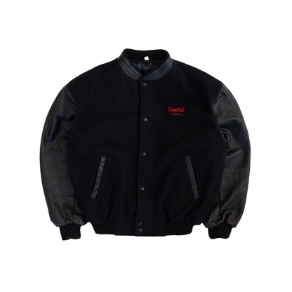 Canada Campbell’s Vintage Letterman Jacket | Men’s L-XL | Black