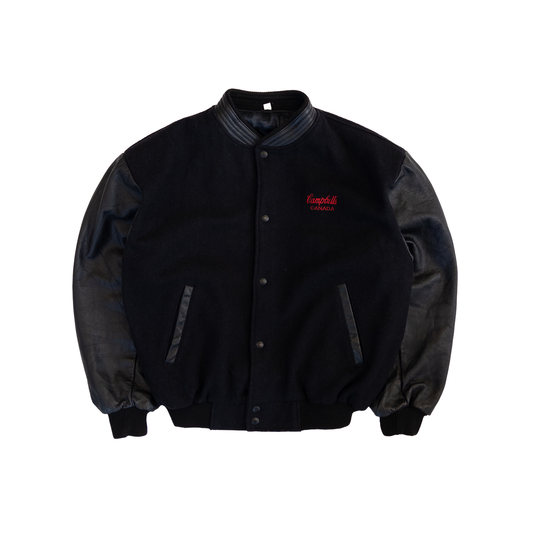 Canada Campbell’s Vintage Letterman Jacket | Men’s L-XL | Black