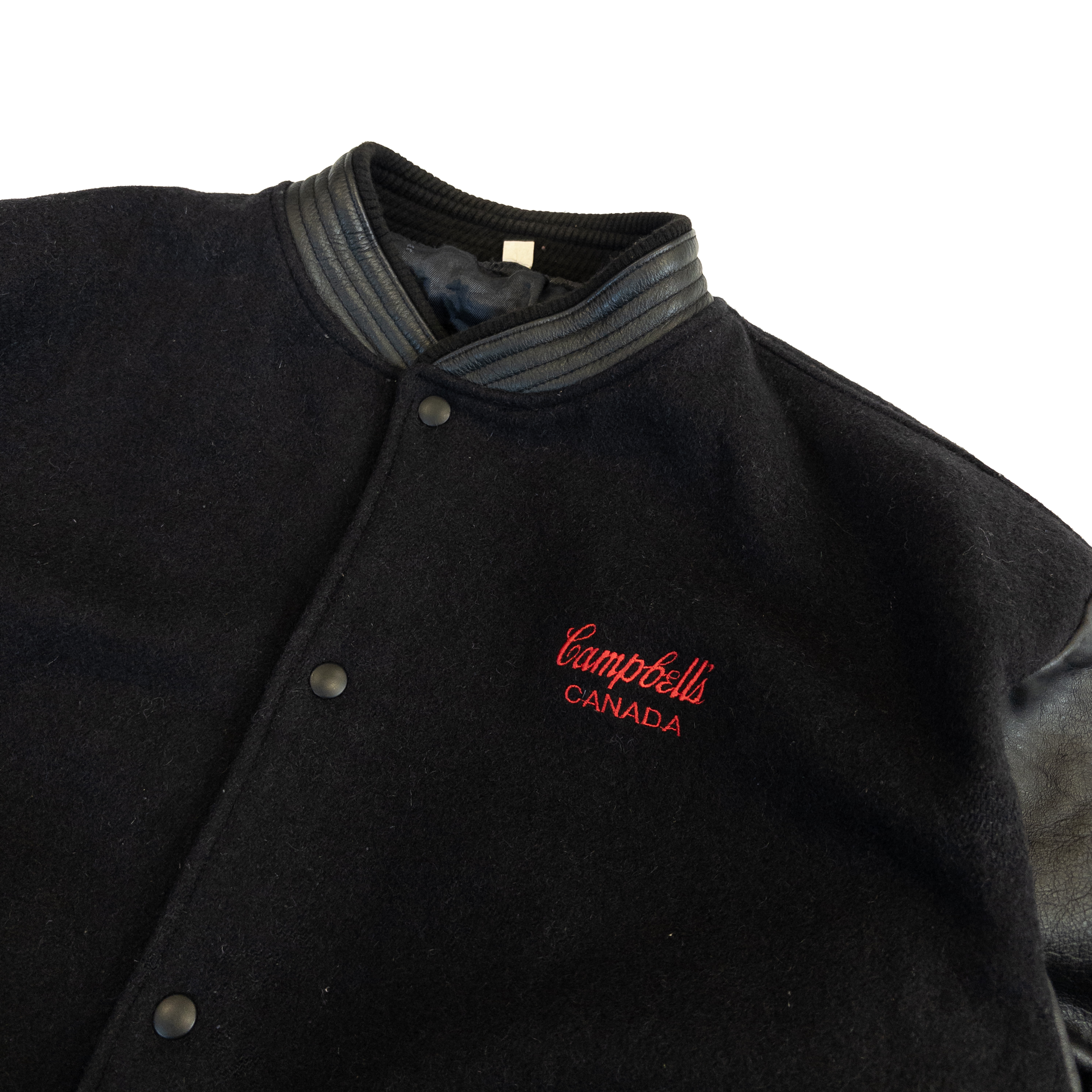 Canada Campbell’s Vintage Letterman Jacket | Men’s L-XL | Black