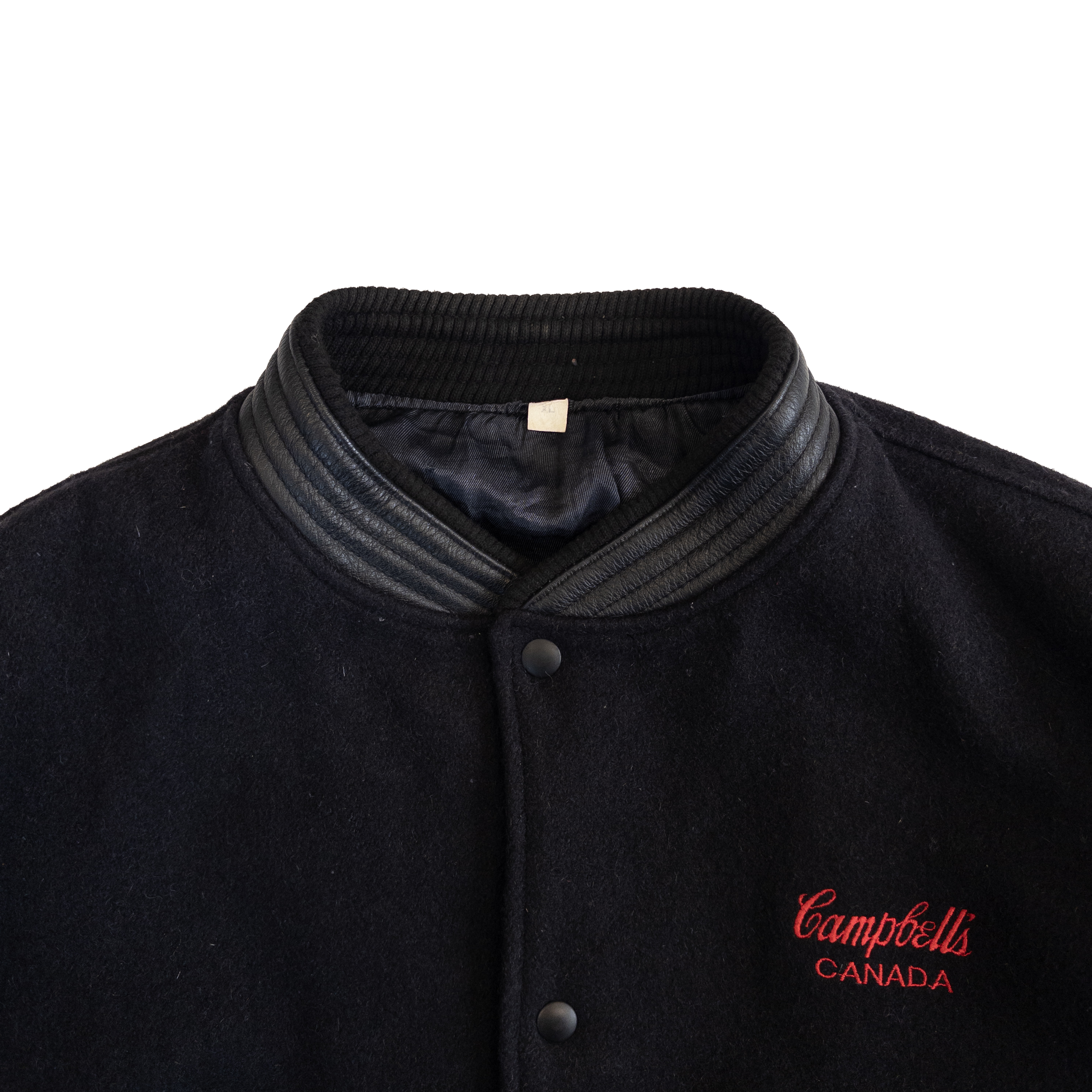 Canada Campbell’s Vintage Letterman Jacket | Men’s L-XL | Black