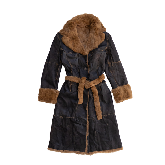 Afghan Long Fur Coat | Dark Brown