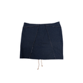 GB Pedrini Side Zip Mini Skirt | L | Dark Navy