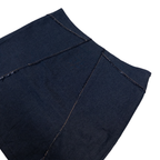GB Pedrini Side Zip Mini Skirt | L | Dark Navy