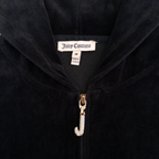Juicy Couture Velour Hoodie Jewel Zip | Black