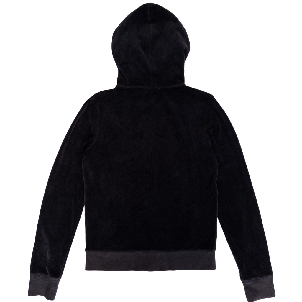Juicy Couture Velour Hoodie Jewel Zip | Black
