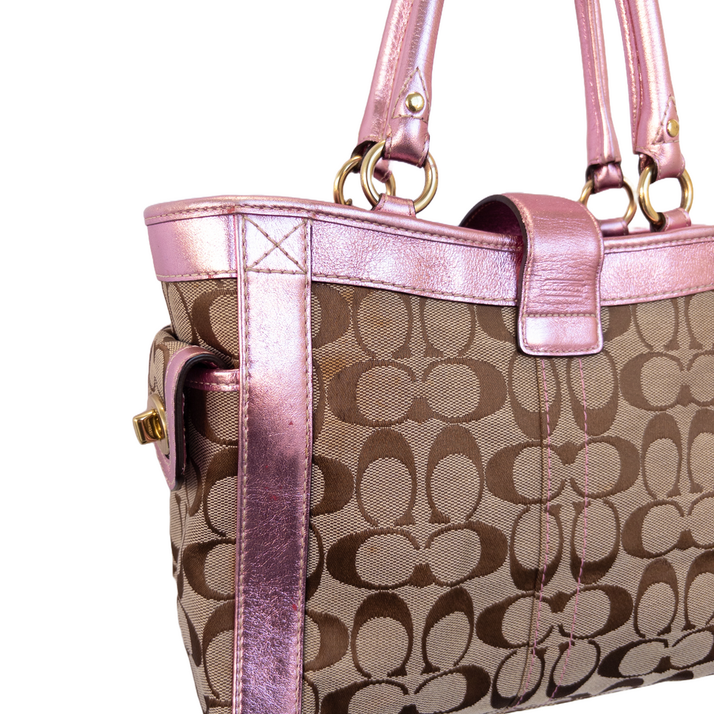 Coach Monogram Handbag | Pink