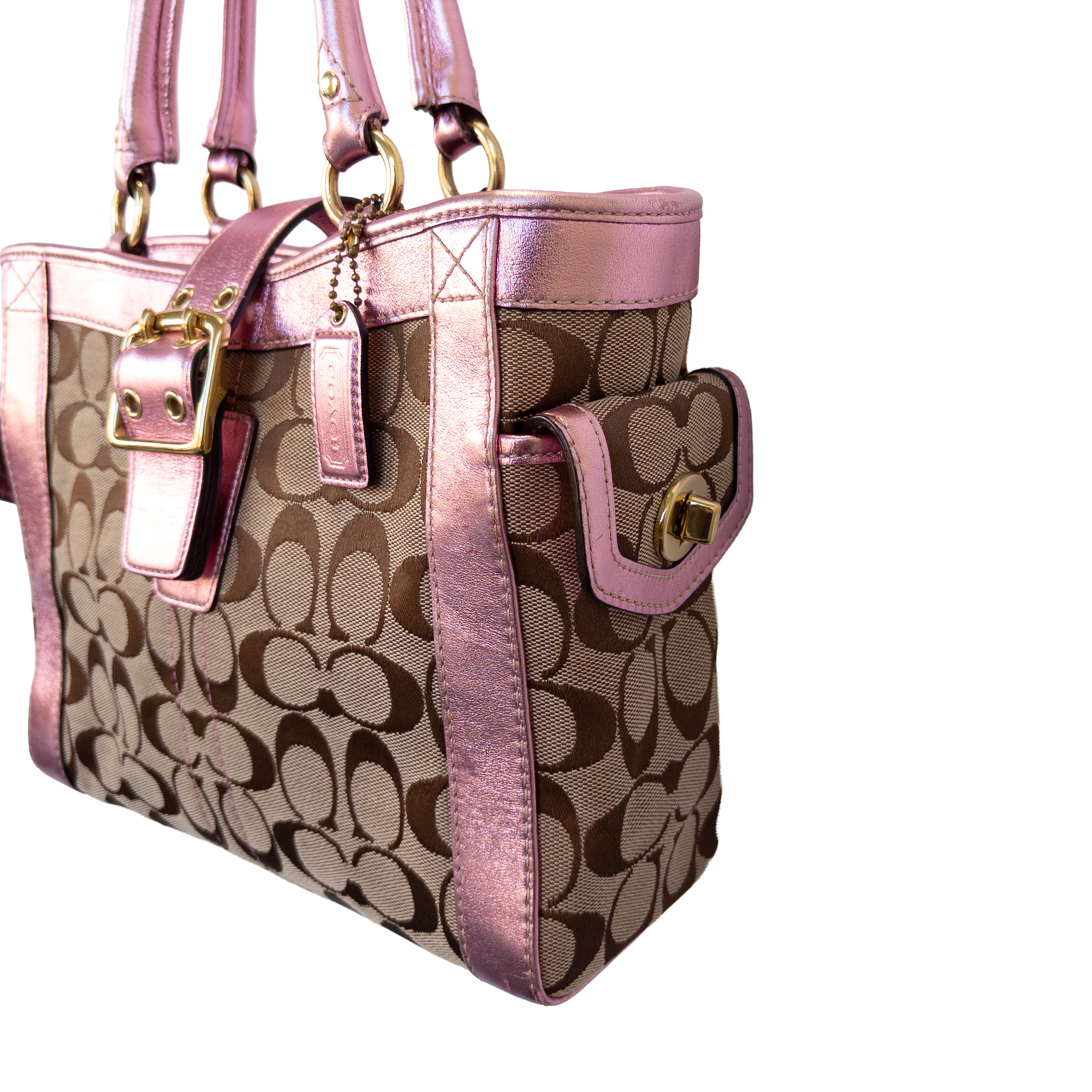 Coach Monogram Handbag | Pink