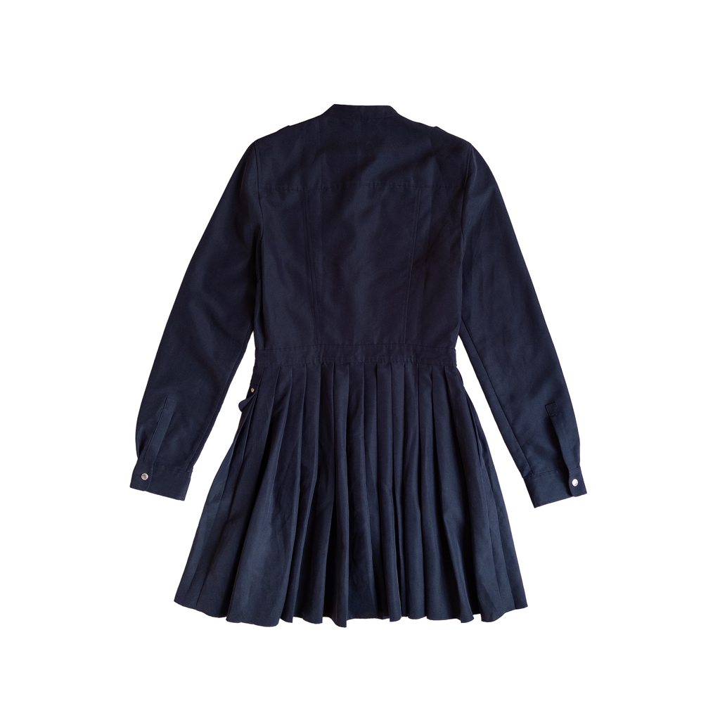 Armani Exchange Button Up Long Sleeve Modal Dress | S | Navy