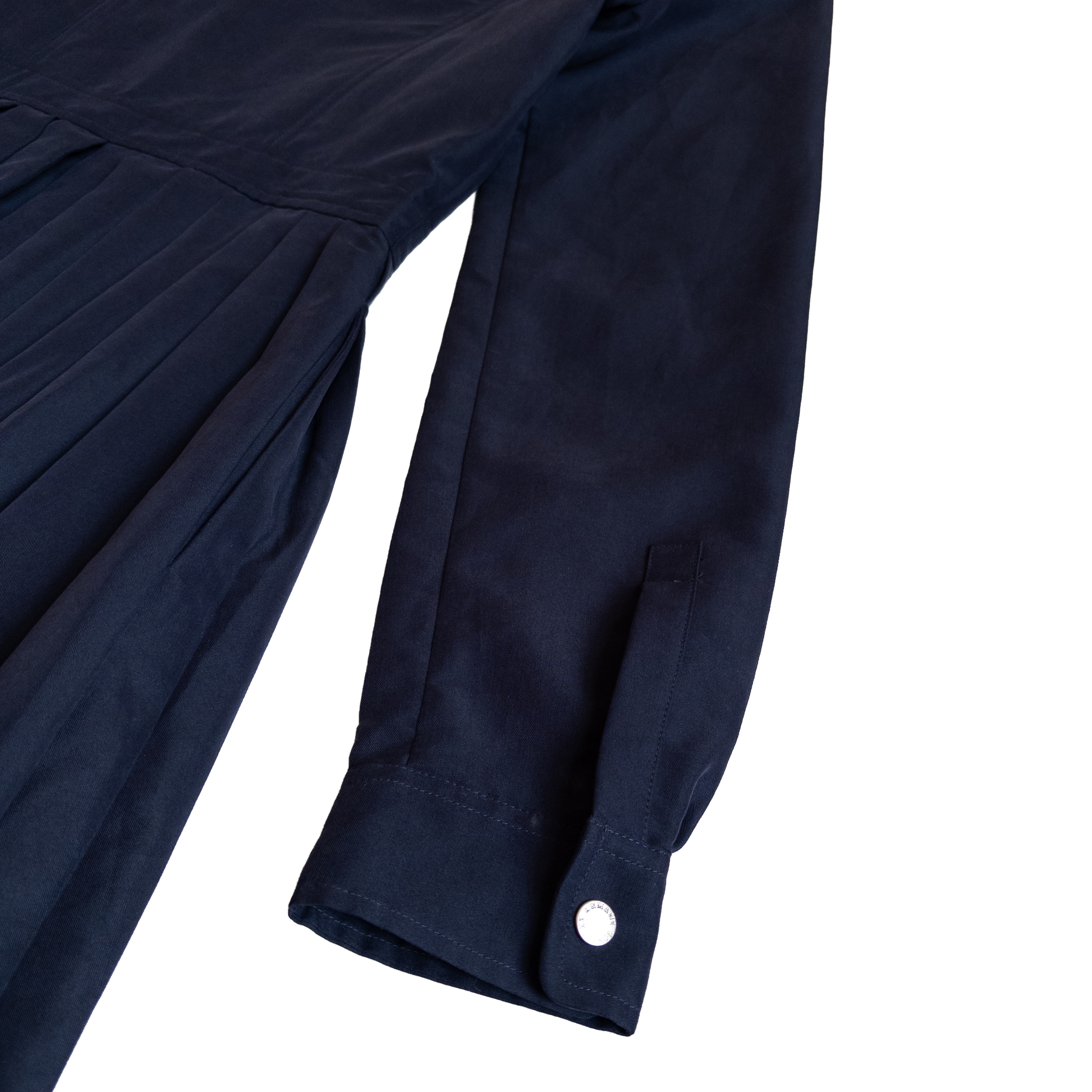 Armani Exchange Button Up Long Sleeve Modal Dress | S | Navy