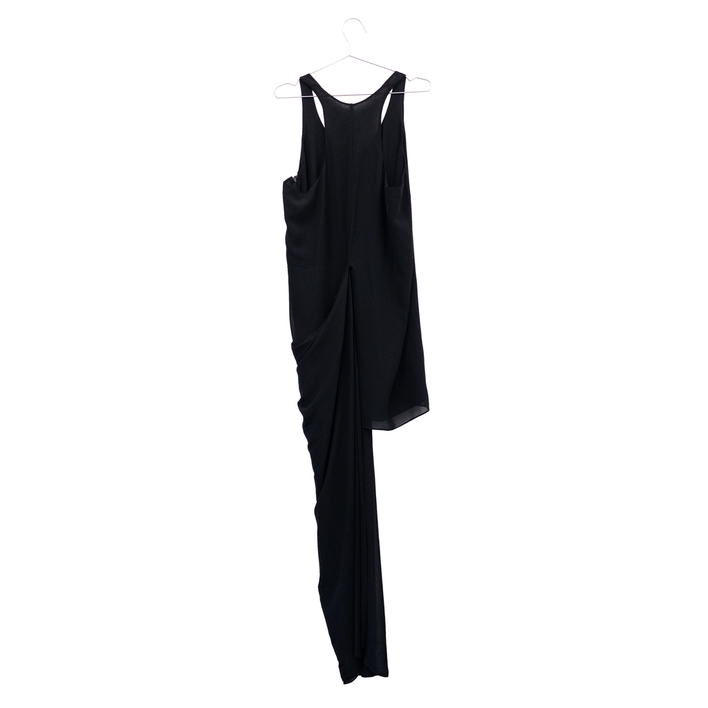 Acne Studio Scoop Neck Long Dress | Black